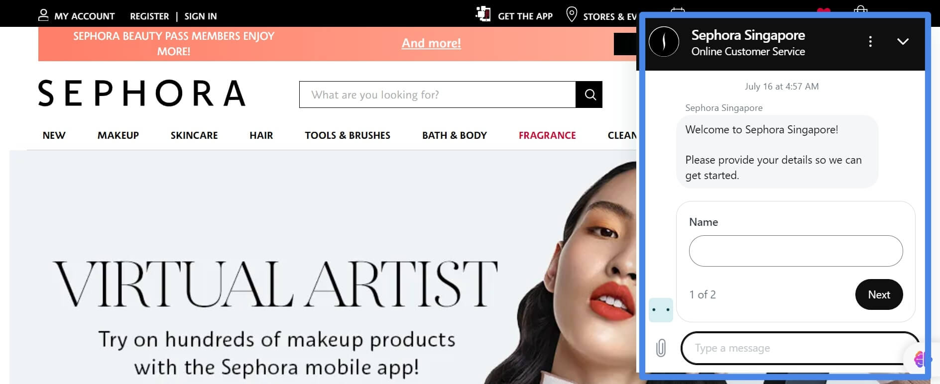 sephora-chatbot